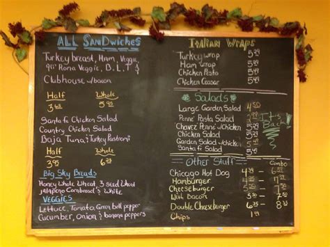 the buzz coffee and cafe menu